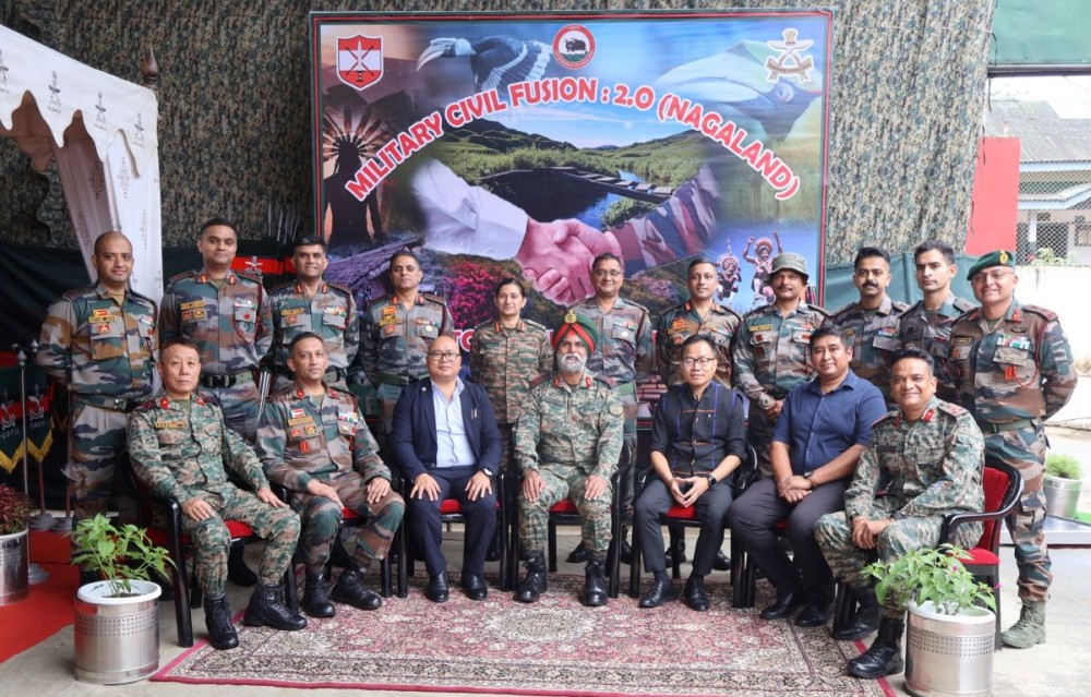 Dignitaries during the concluding day of Military–Civil Fusion 2.0 Seminar 2026 in Kohima on October 9.
